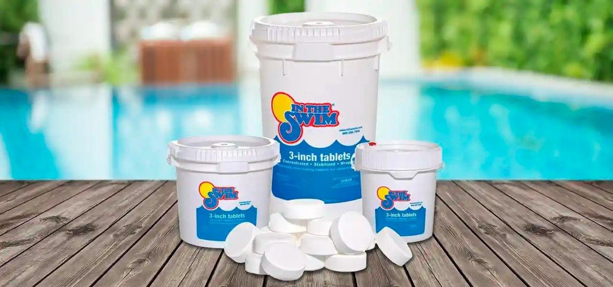 buckets of chlorine tablets