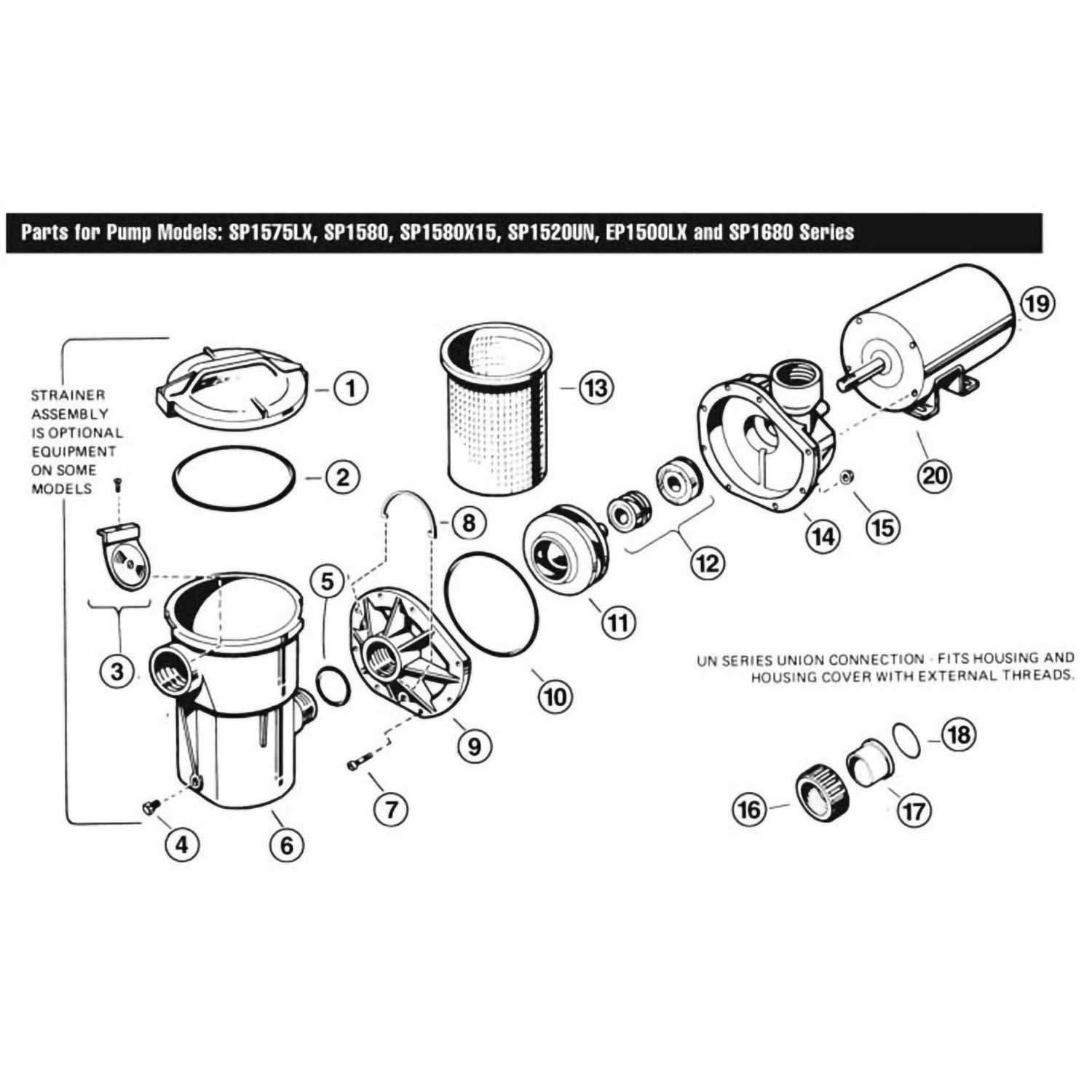 hayward pool pump sp1580