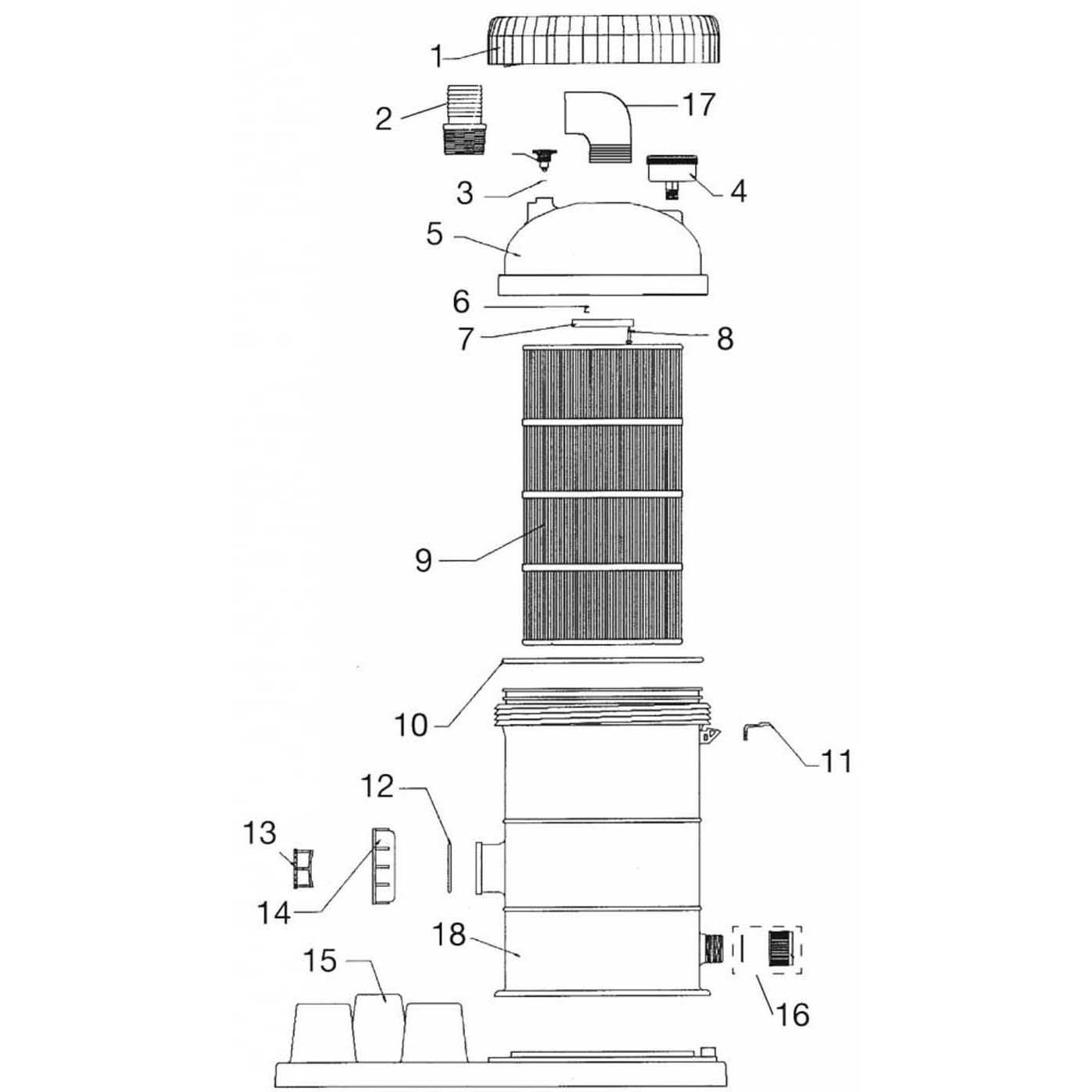 Jacuzzi AGE Above Ground Filter Parts