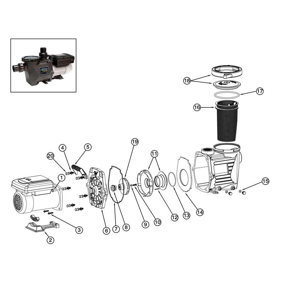 Waterway Power Defender 140 Pump Parts