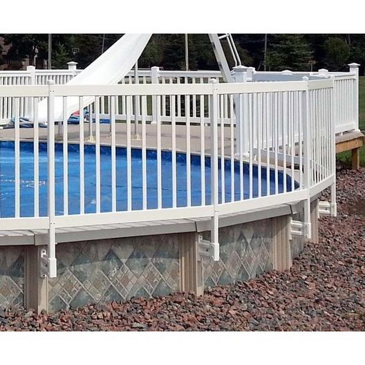 Vinyl Works Of Canada  Kit 1A Resin Above Ground Pool Fence Kit 8 Sections