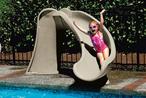 S.R Smith  Cyclone Pool Slide with Right Curve