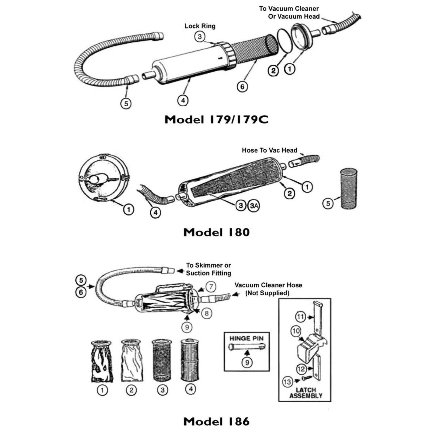 Pentair Leaf Trap Replacement Parts