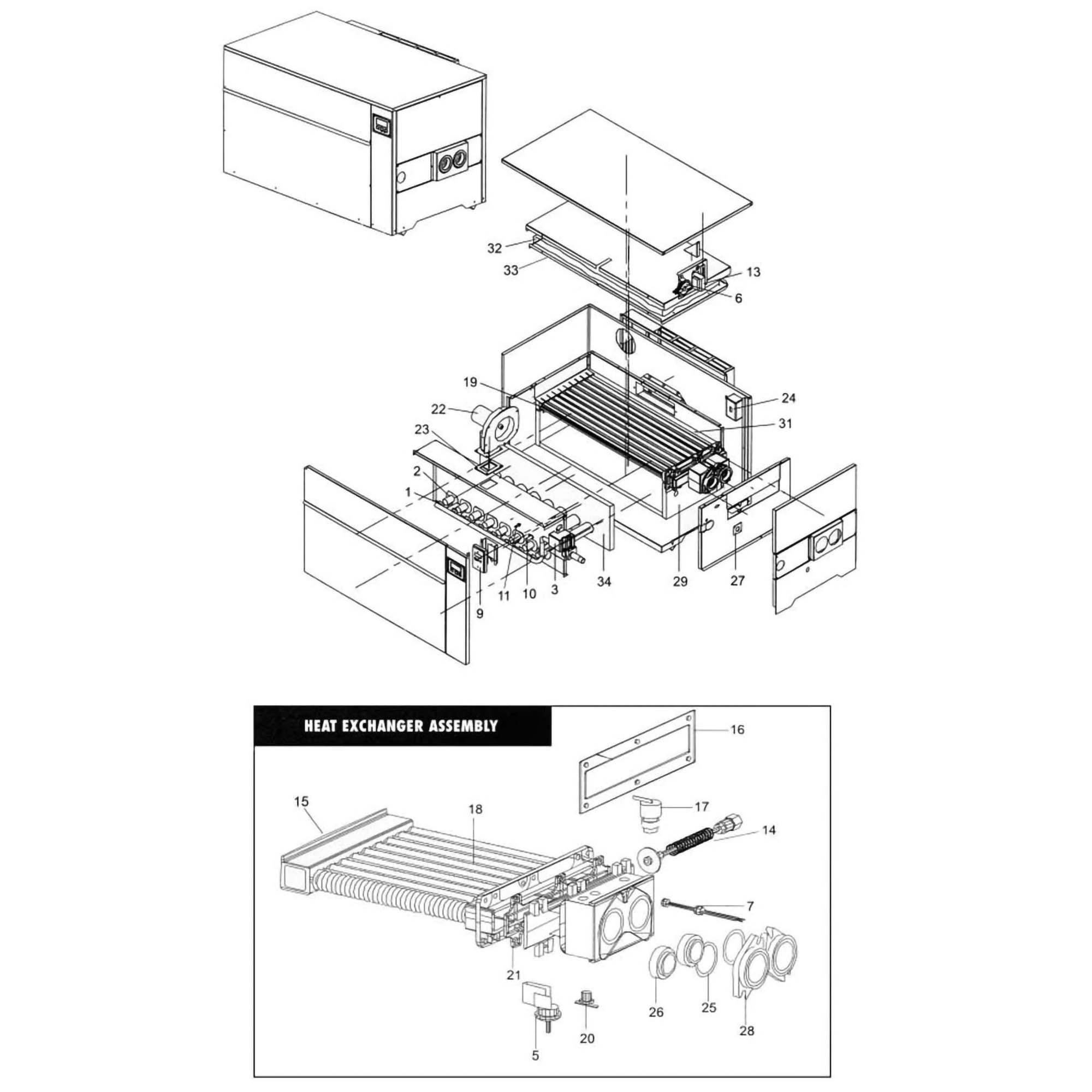 Lochinvar EnergyRite2 Residential Pool Heater Parts