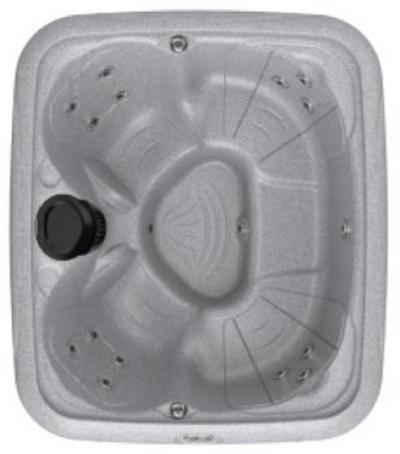 a top view of an aquarest 78s hot tub