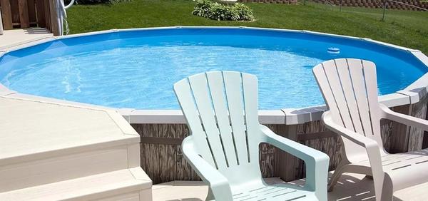 An image of 15 Awesome Above Ground Pool Deck Designs