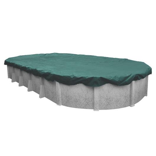 Midwest Canvas  16 x 32 Oval Winter Pool Cover 12 Year Warranty Green