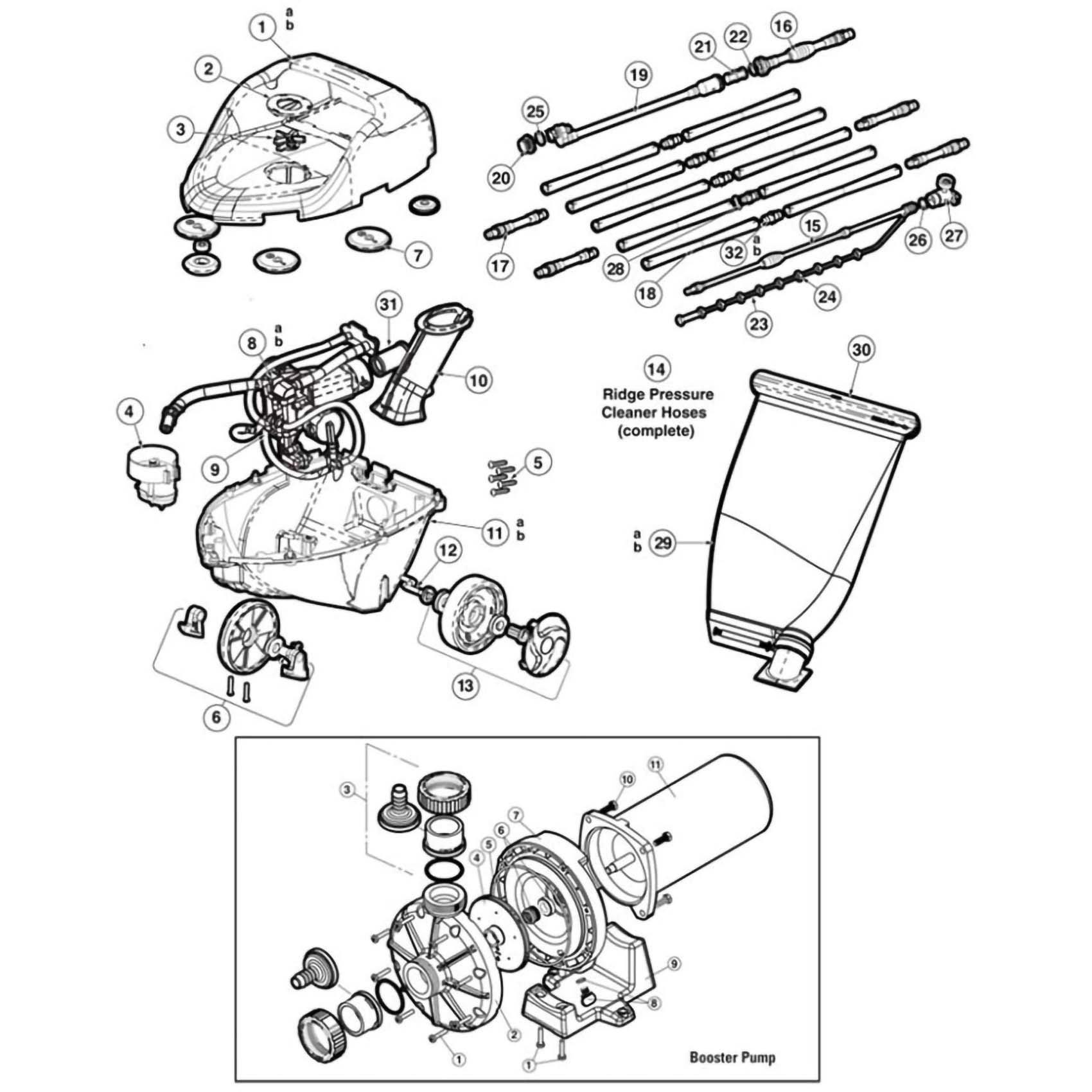 Hayward Viio Turbo & Viper Replacement Parts