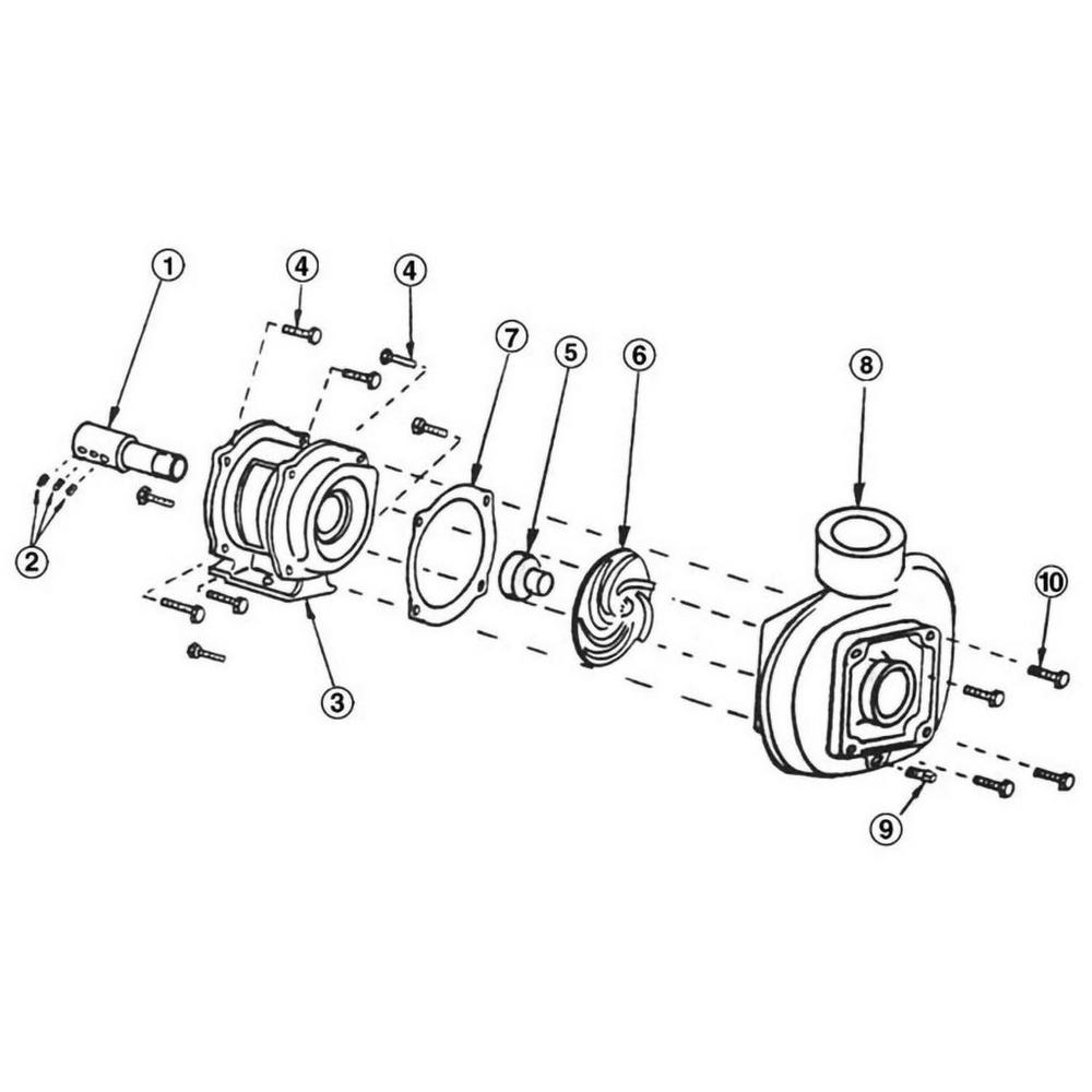 Anthony AS & AC Series Pump Part Schematic image