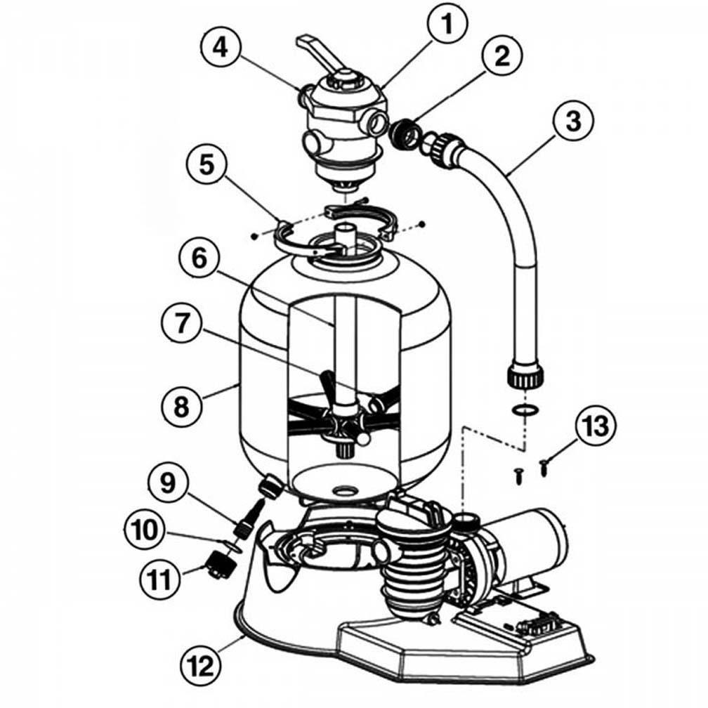 Sta-Rite Cristal-Flo II Pool Sand Filter System Parts