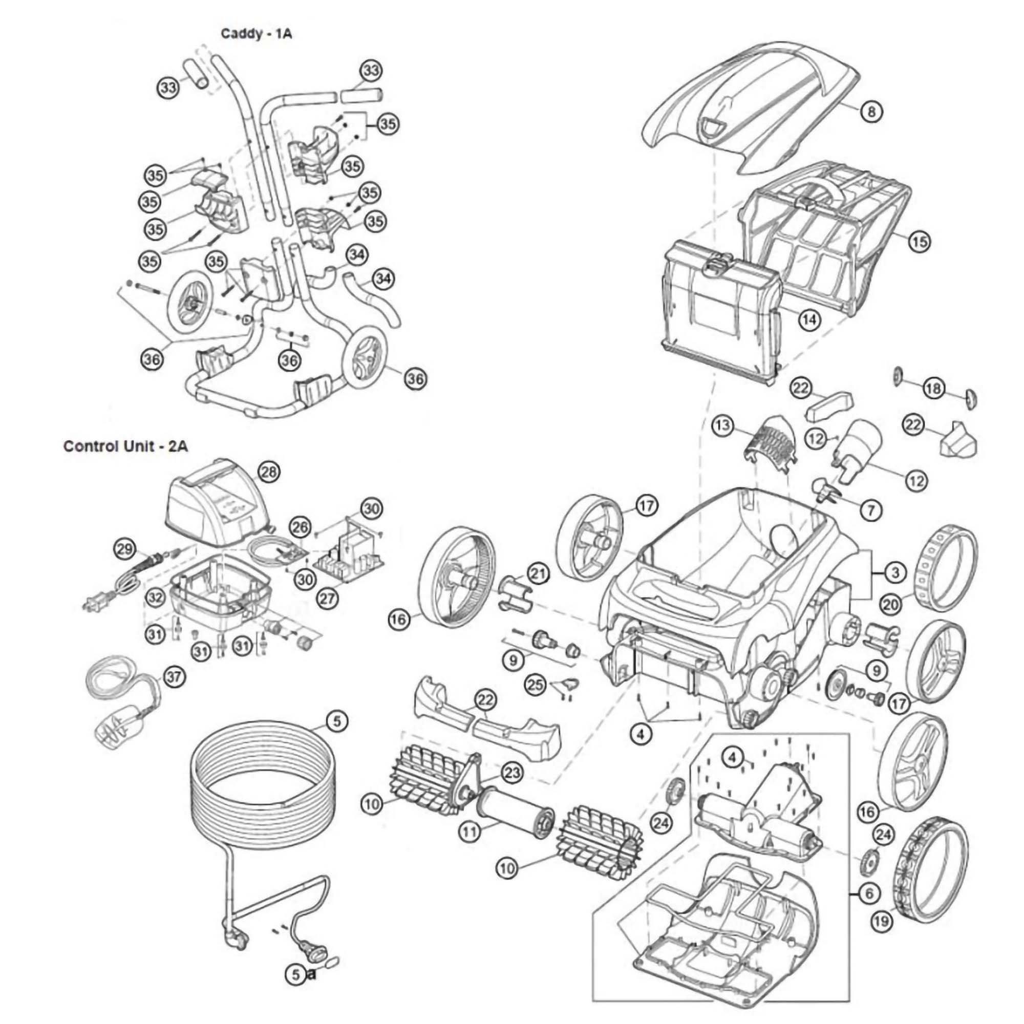 Polaris 9300 Sport Pool Cleaner Parts