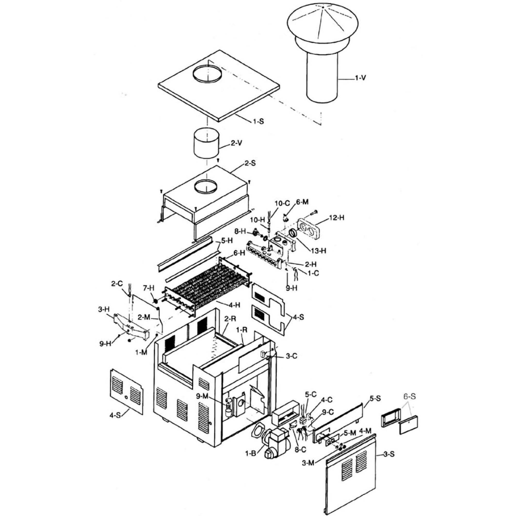 Raypak Heater 315A Oil Heater Parts