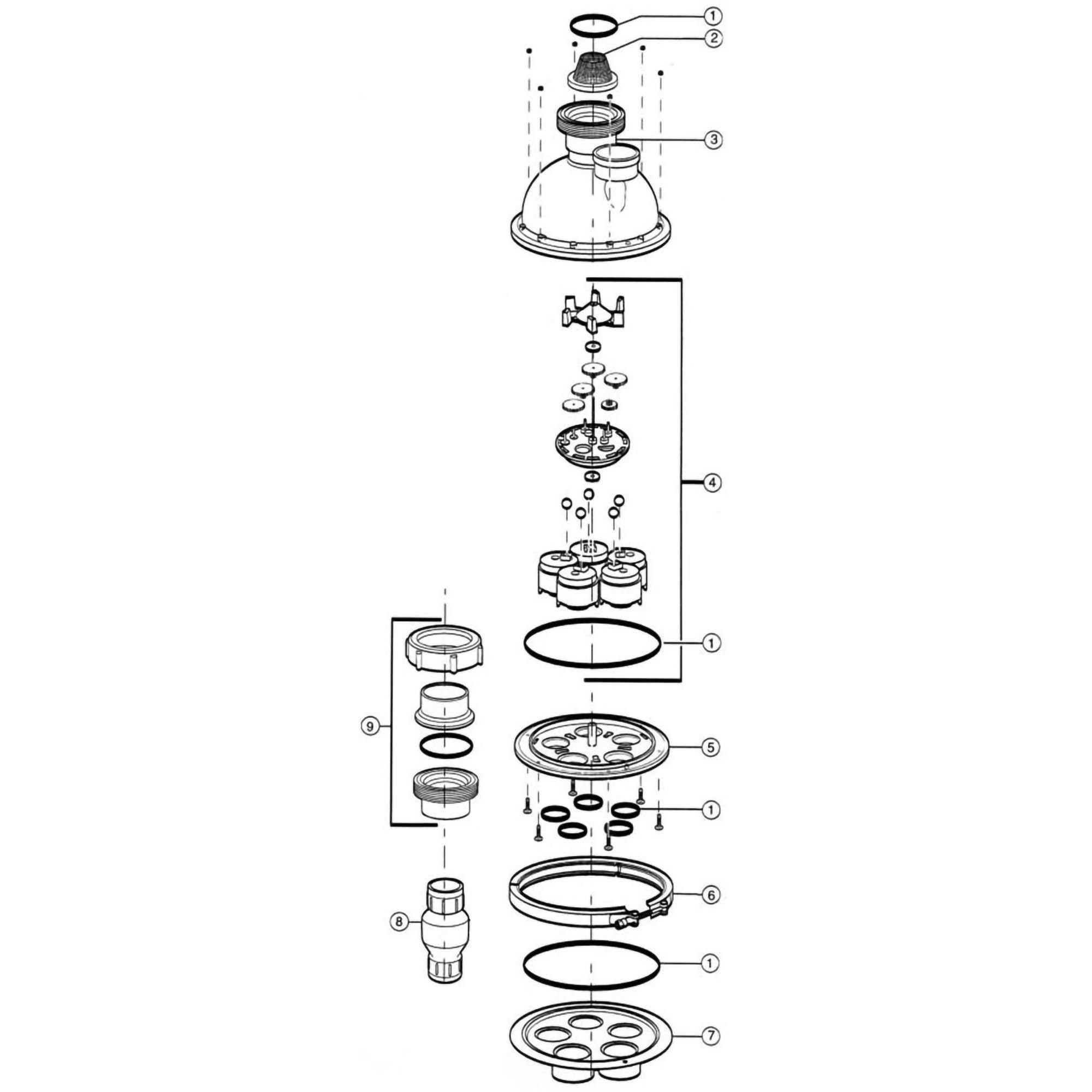 Jandy Dust & Vac / Environpool Part Schematic