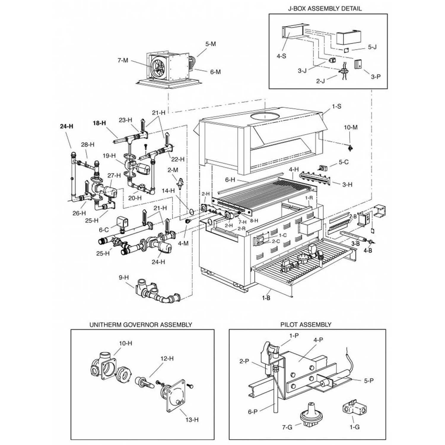 Raypak 2100-4001 Commercial Pool Heater Parts