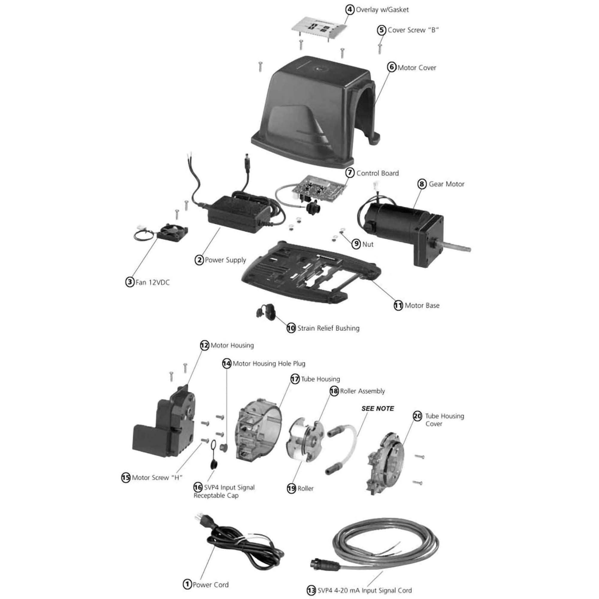 Stenner SVP Series Part Schematic