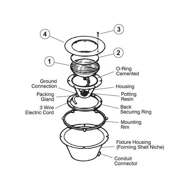Hayward Sealed Beam Series: SP0500, SP0501, SP0502 Part List