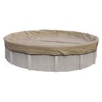 Round Polar Protector Above Ground Winter Pool Cover 20 Year Warranty Tan