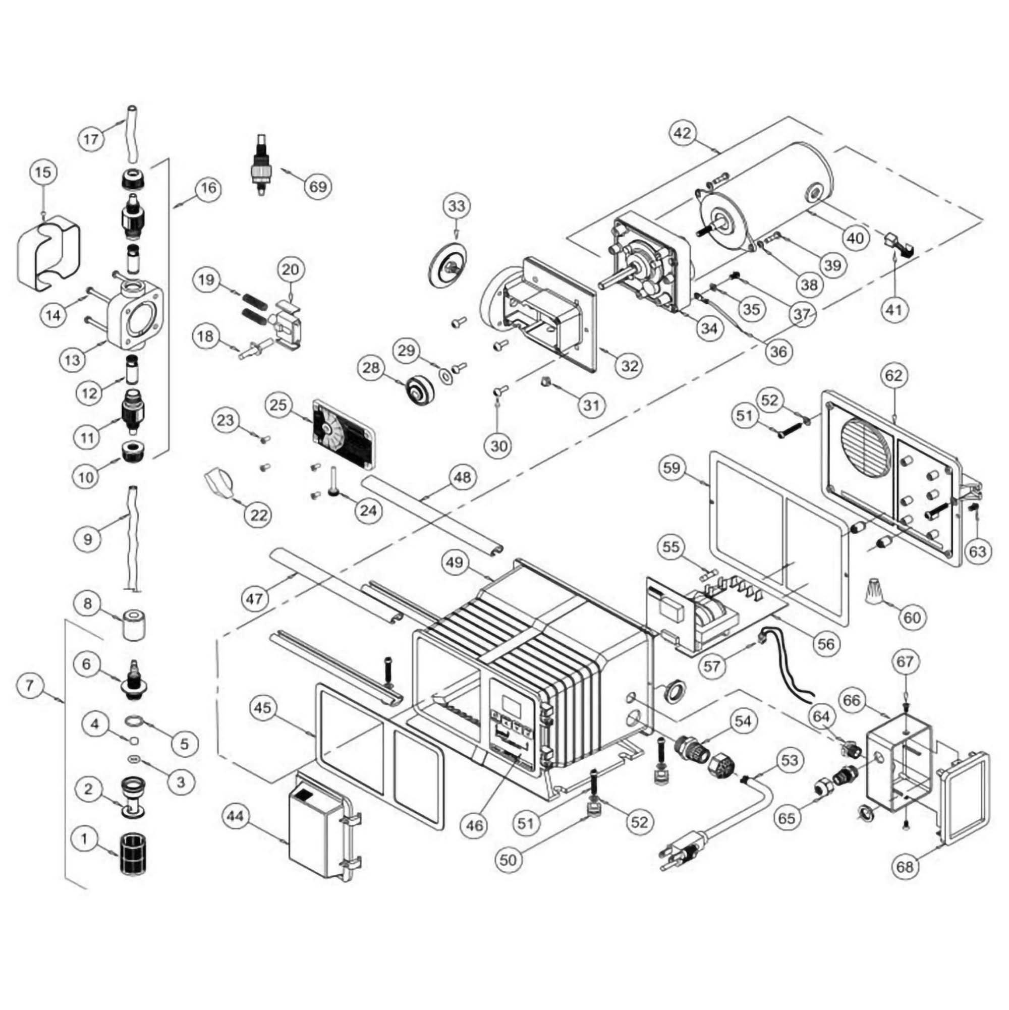 Blue-White C-1100V Series Diaphragm Pump Parts