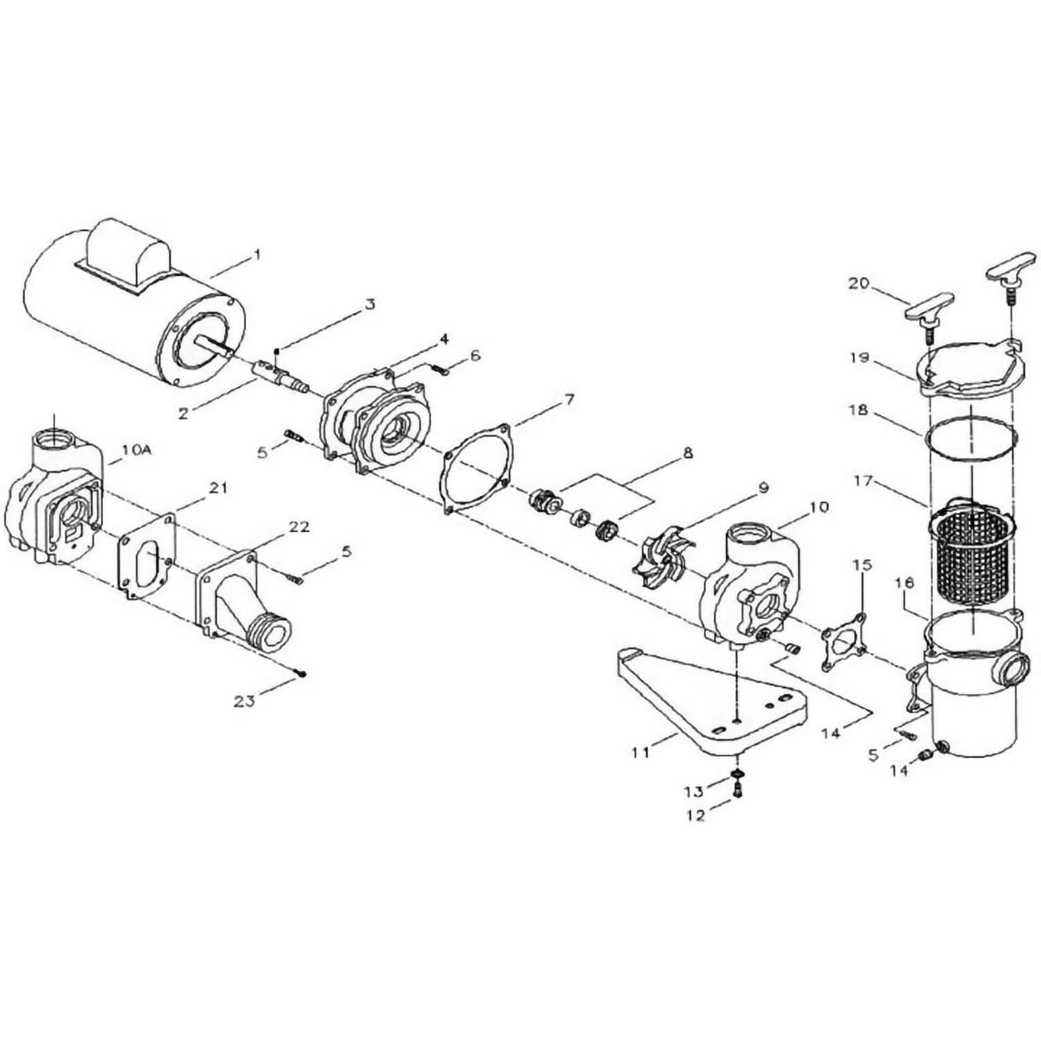 Aqua-Flo A Series Pump Part List