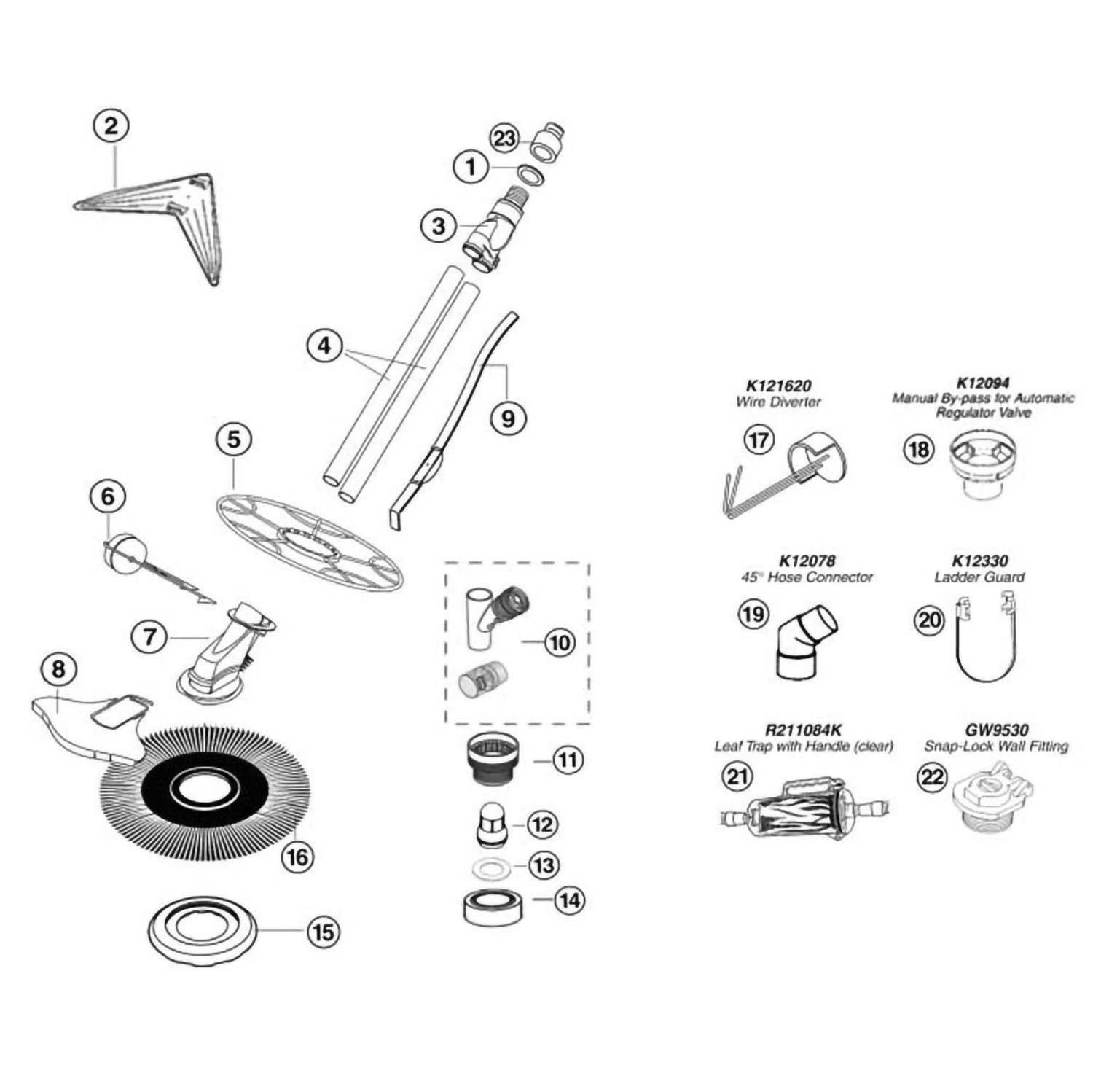 Pentair Kreepy Kadet Pool Cleaner Parts