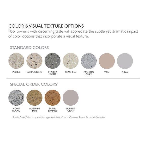 S.R Smith  DS-1-52 Destination Series In-Pool Lounger Solid Gray