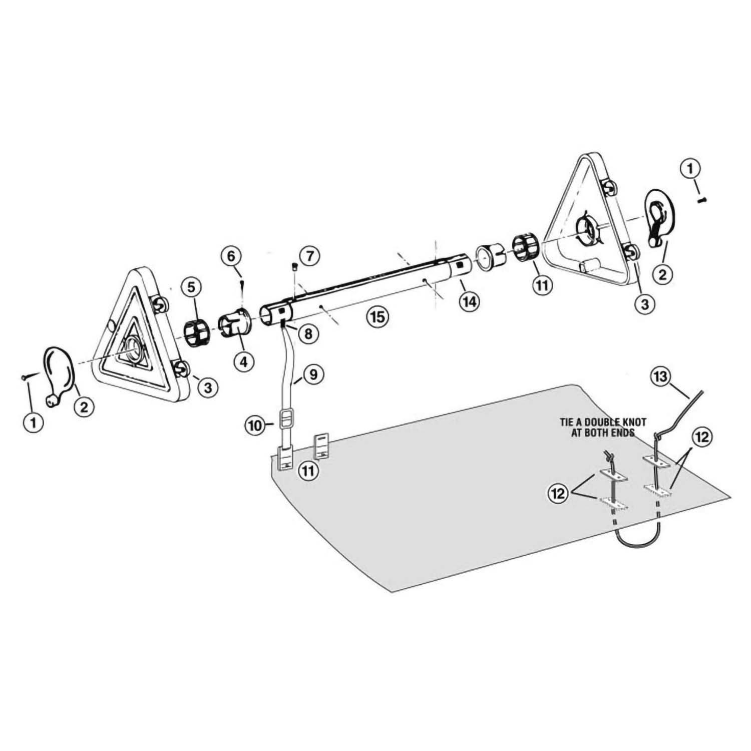 Odyssey M600S2 Series Solar Cover Reel Part Schematic