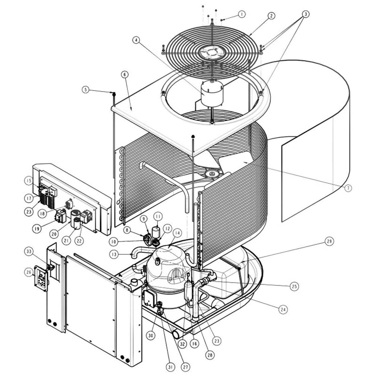 Pentair Heat Pump MiniMax Plus HP Parts
