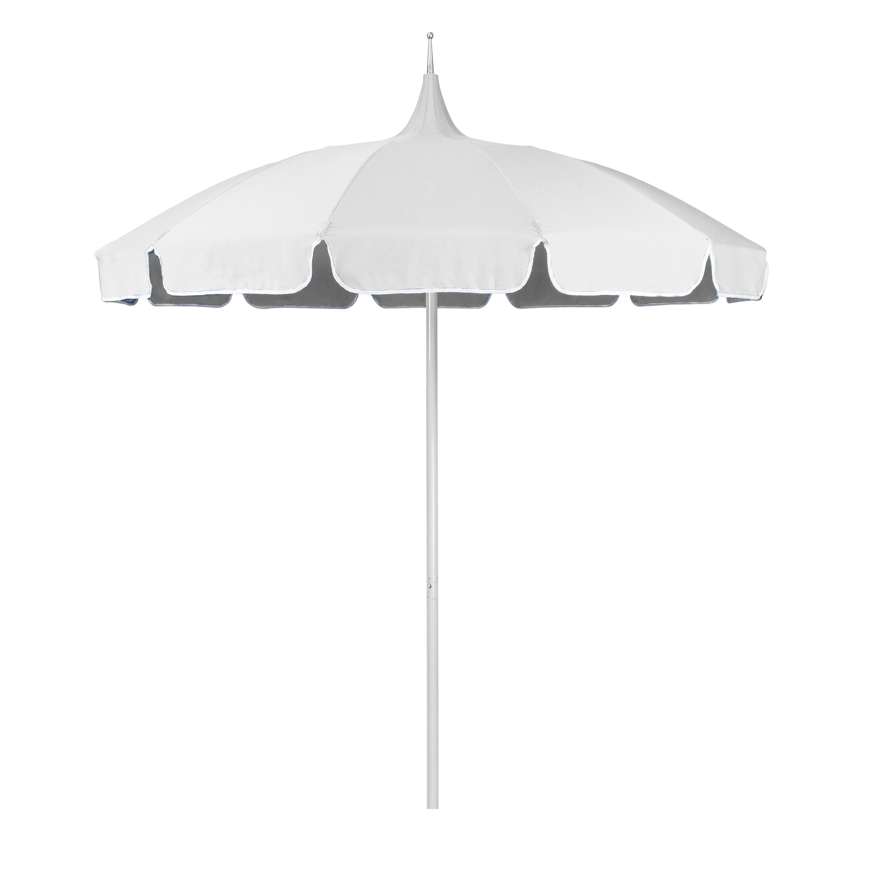 Vintage Pagoda Solid 8.5 Umbrella  Red