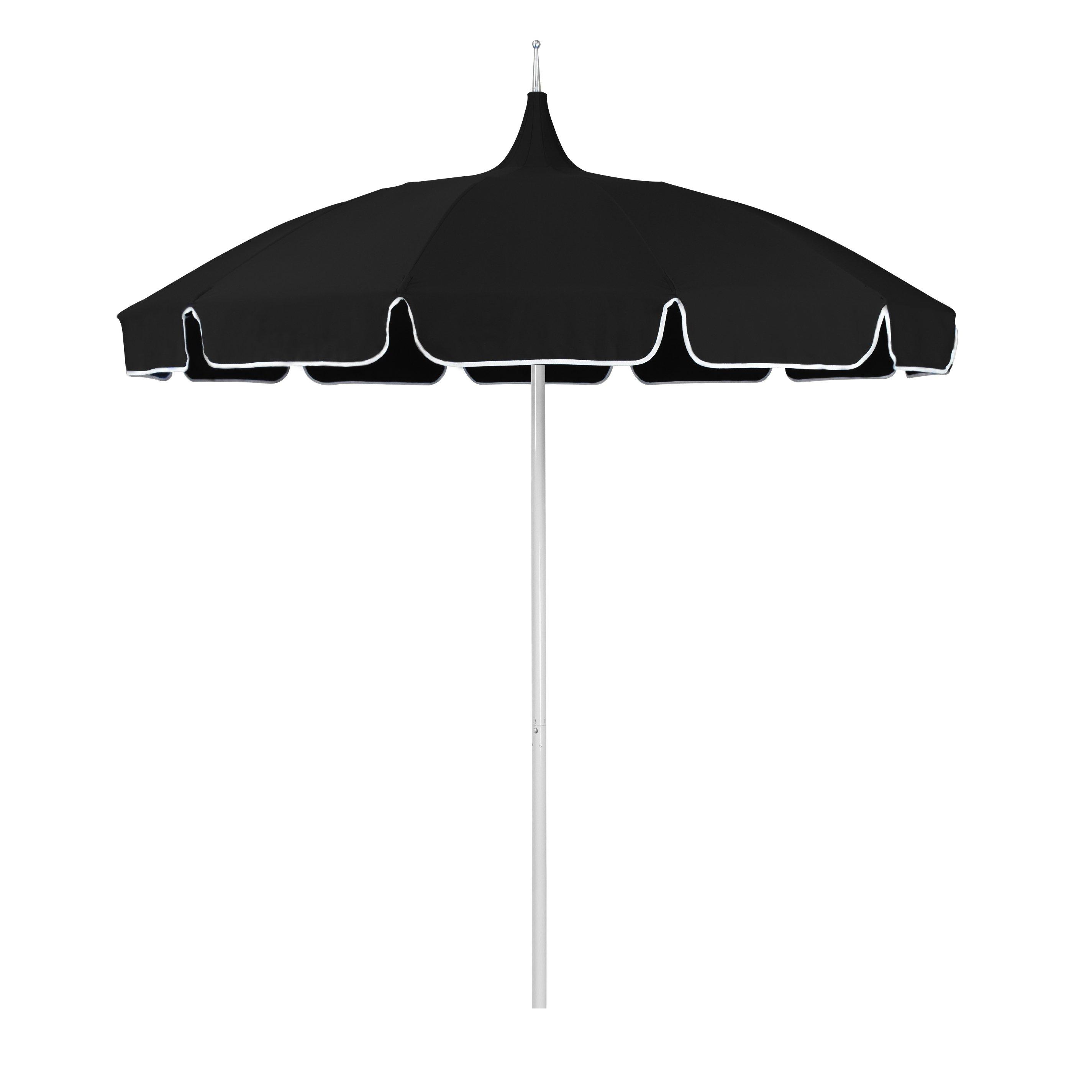 Vintage Pagoda Solid 8.5 Umbrella  Red
