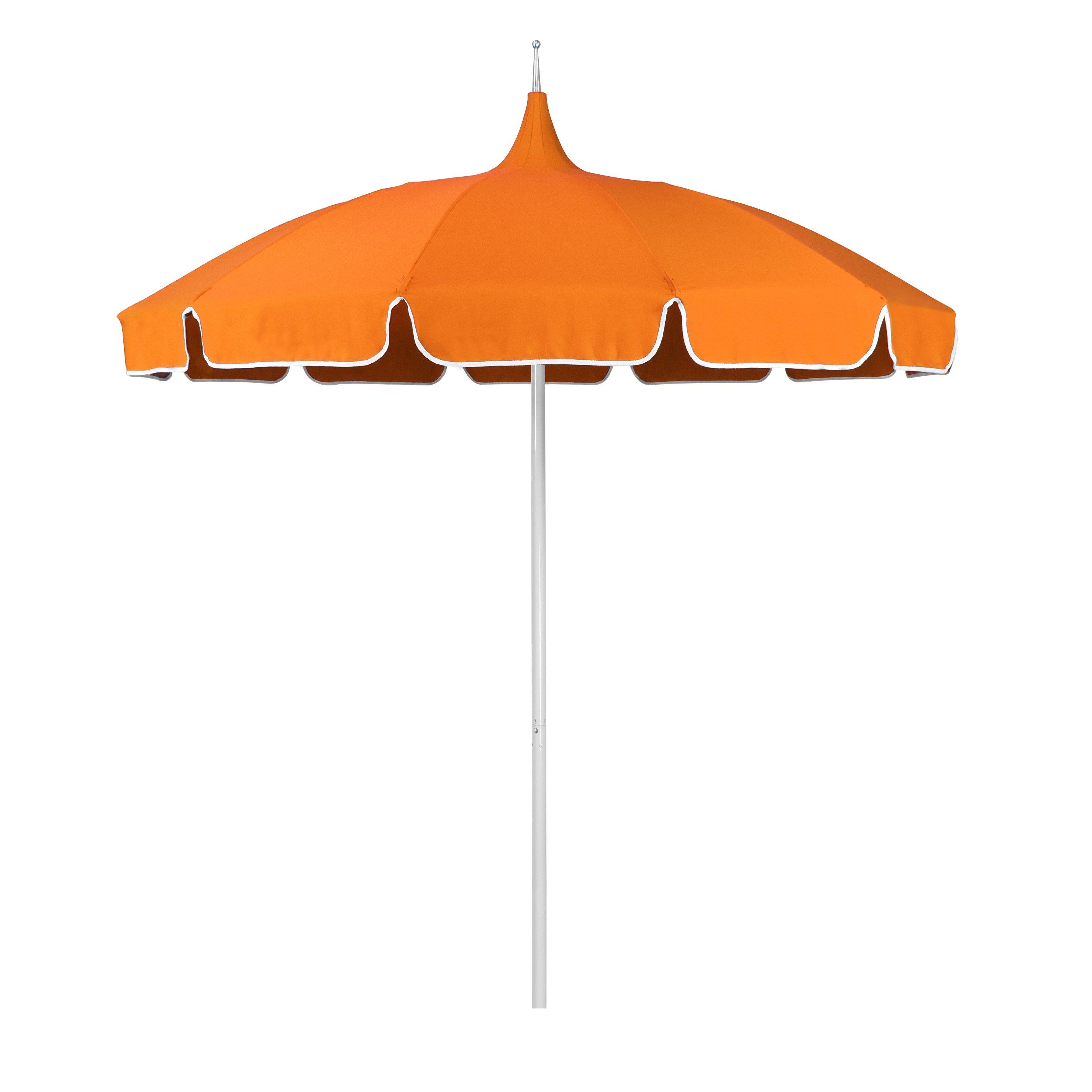 Vintage Pagoda Solid 8.5 Umbrella  Red