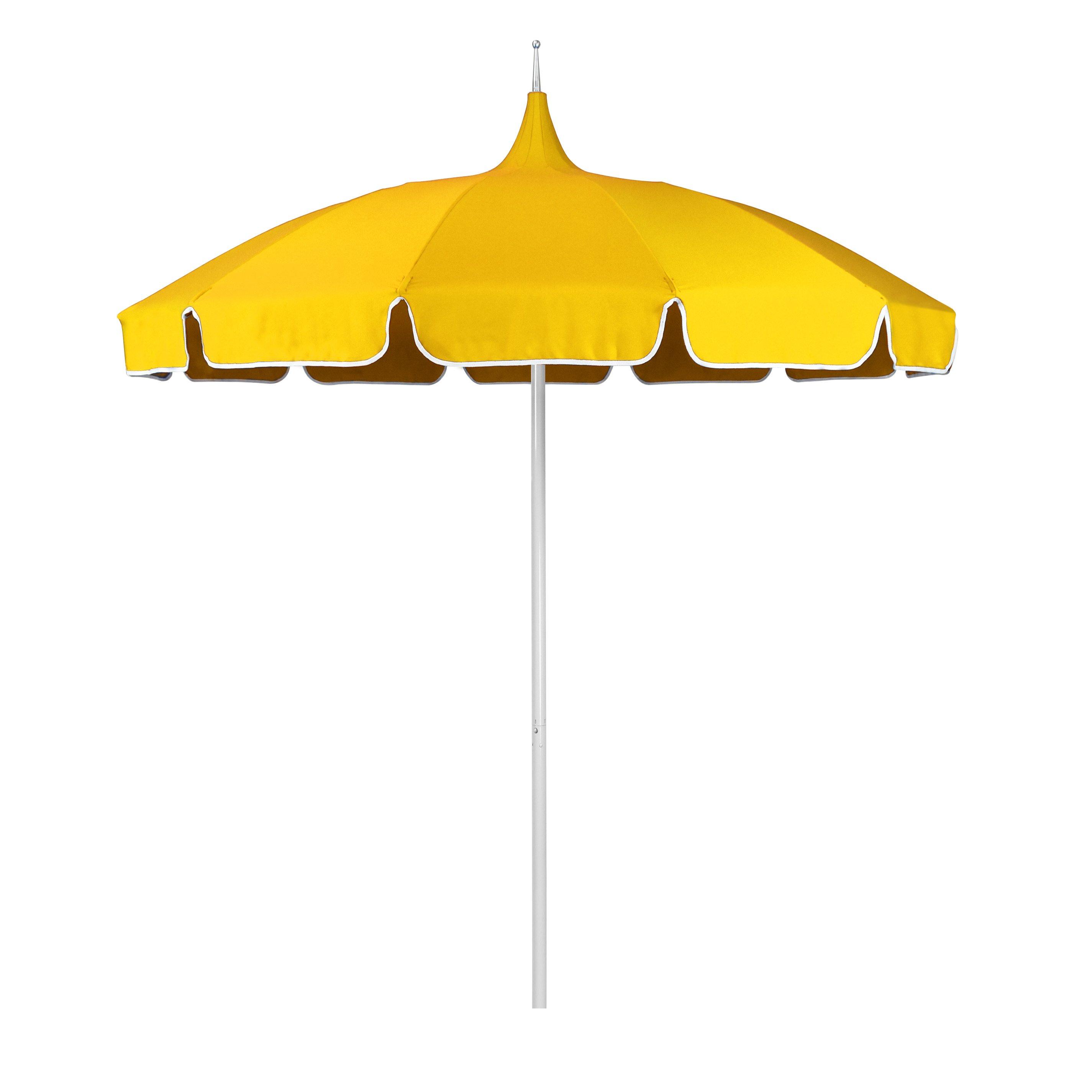 Vintage Pagoda Solid 8.5 Umbrella  Red