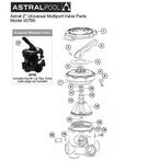 Astral Multiport Backwash Valve 2 Universal #30795 Multiport Valve Parts