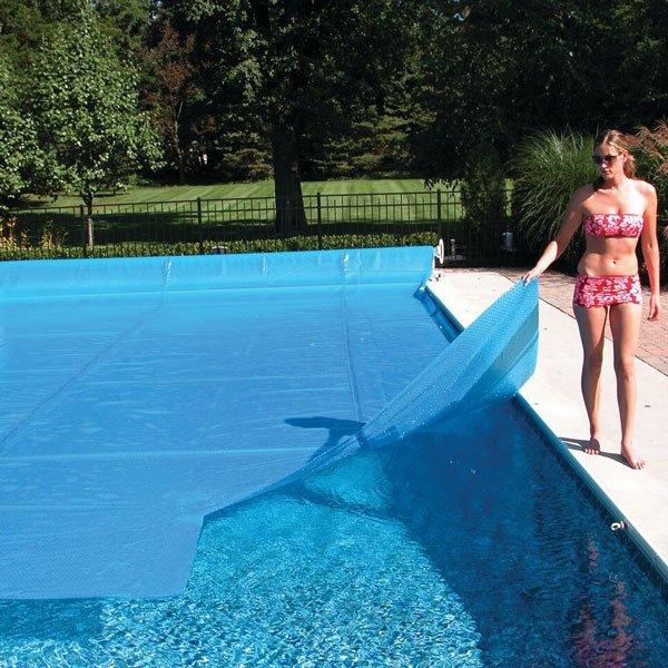 Midwest Canvas  20 x 40 Rectangle Blue Solar Pool Cover Five Year Warranty 12 Mil