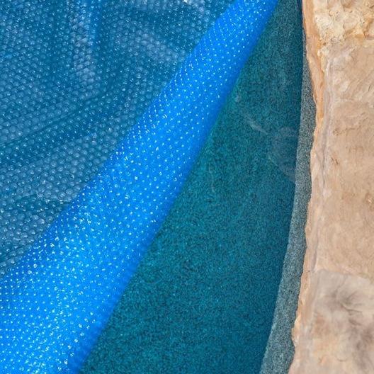 Midwest Canvas  16 x 24 Rectangle Blue Solar Pool Cover Five Year Warranty 12 Mil