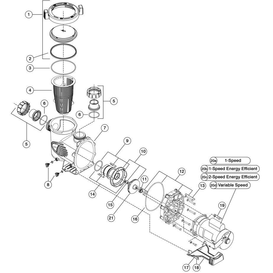 Jandy SHPF Full-Rated & SHPM Up-rated Stealth Pump