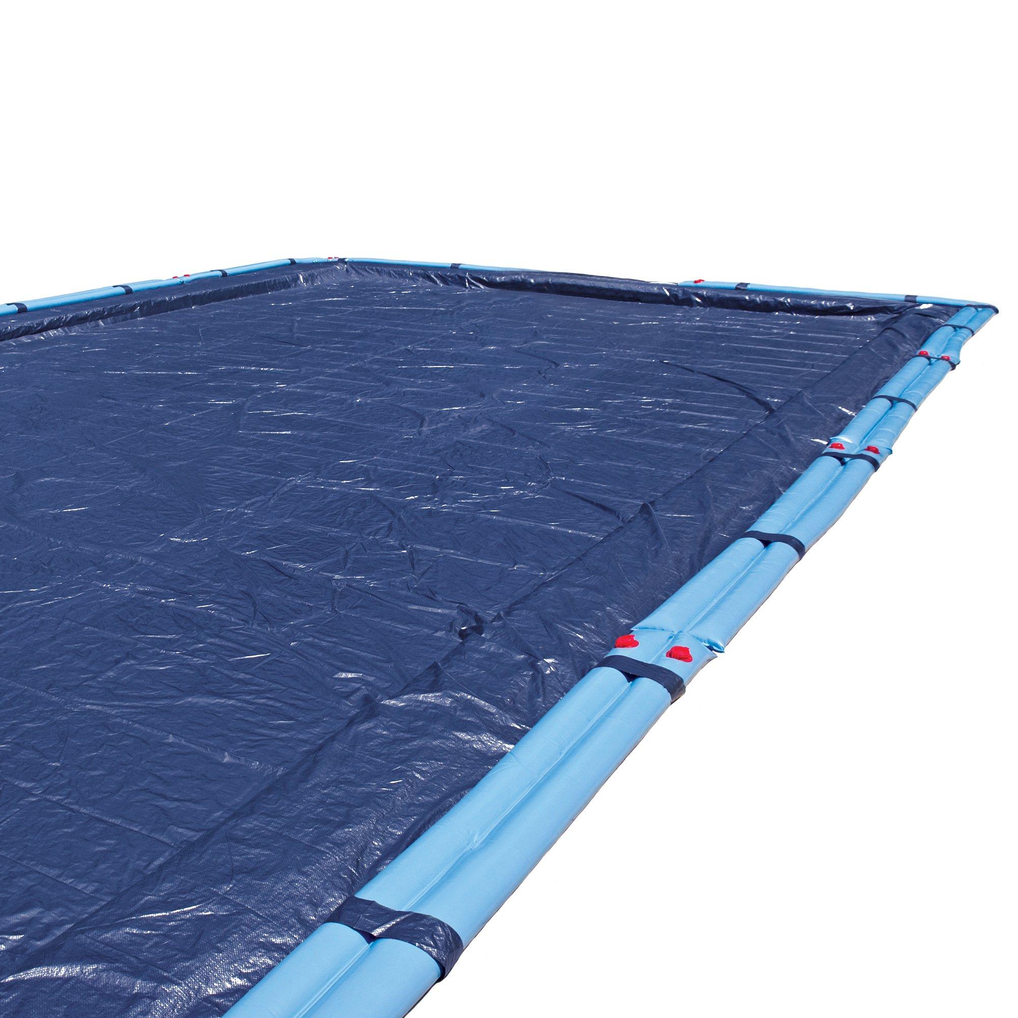 Midwest Canvas  12 x 20 Rectangle Winter Pool Cover 10 Year Warranty Blue