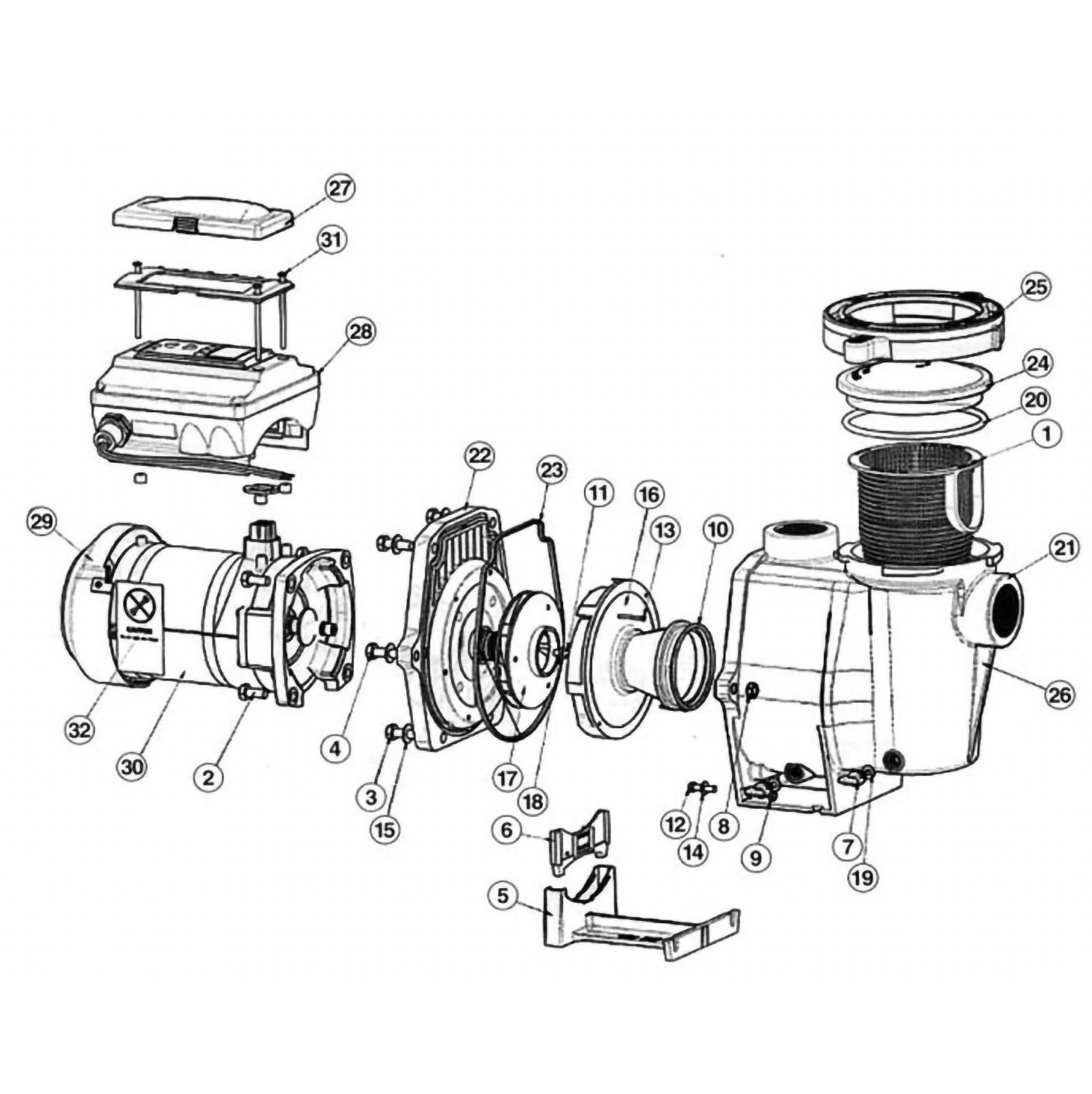 Pentair IntelliFlo VS 3050 & VS + SVRS Pump Parts