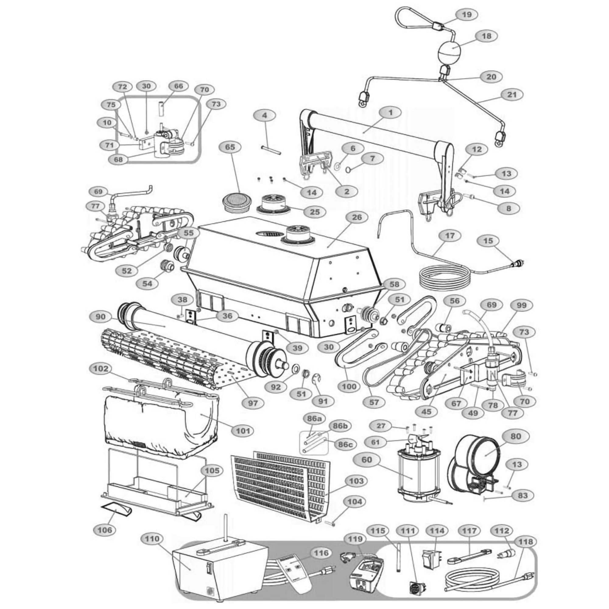 Aqua Products AquaMax AquaMax BiTurbo  AquaMax BiTurbo RC Pool Cleaner Parts