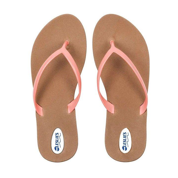 Okabashi  Flip Flops Shoreline Toffee/Coral Women's Size 7