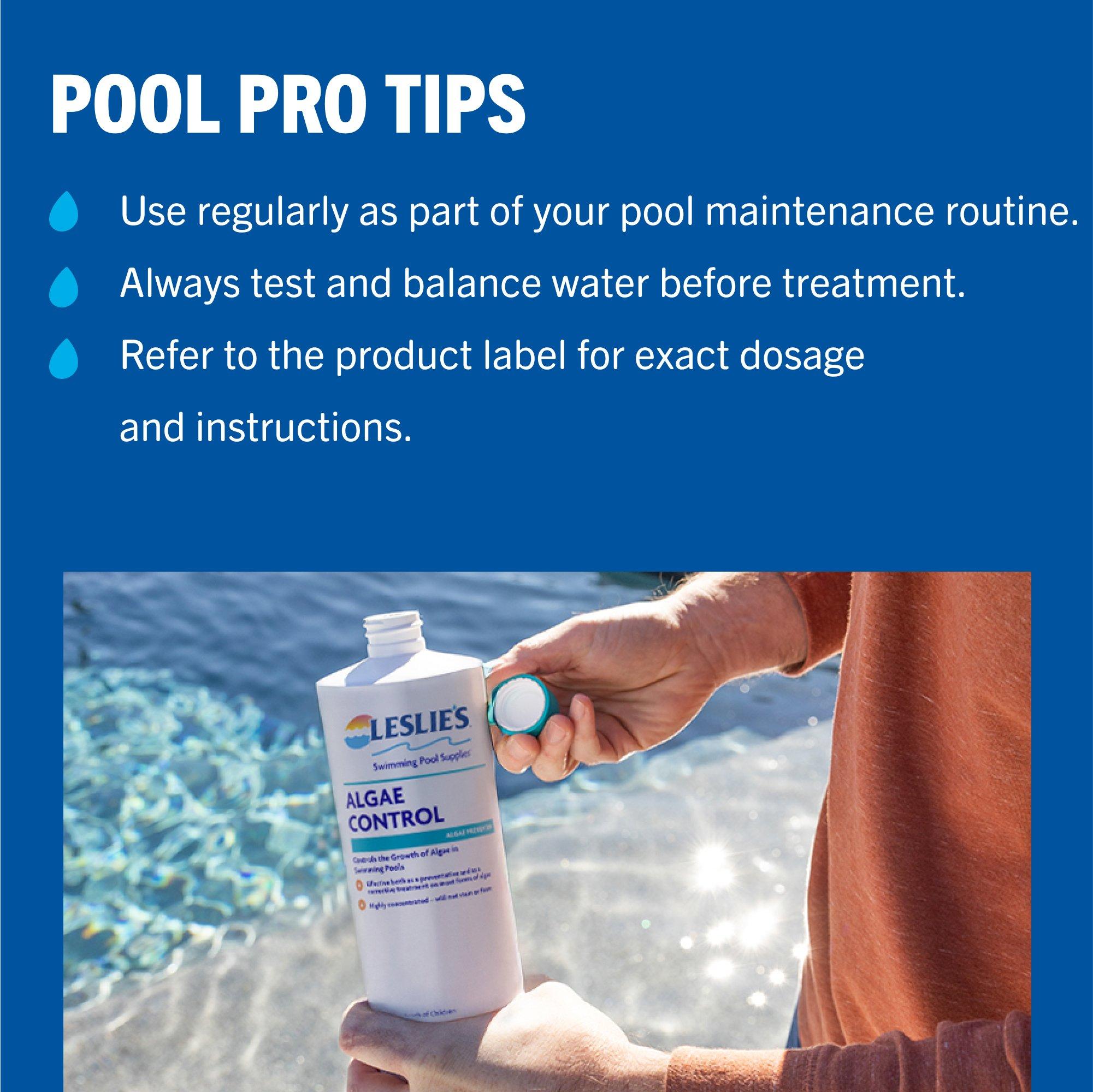 Leslie's  Algae Control Pool Algaecide and Algae Preventer  1 qt
