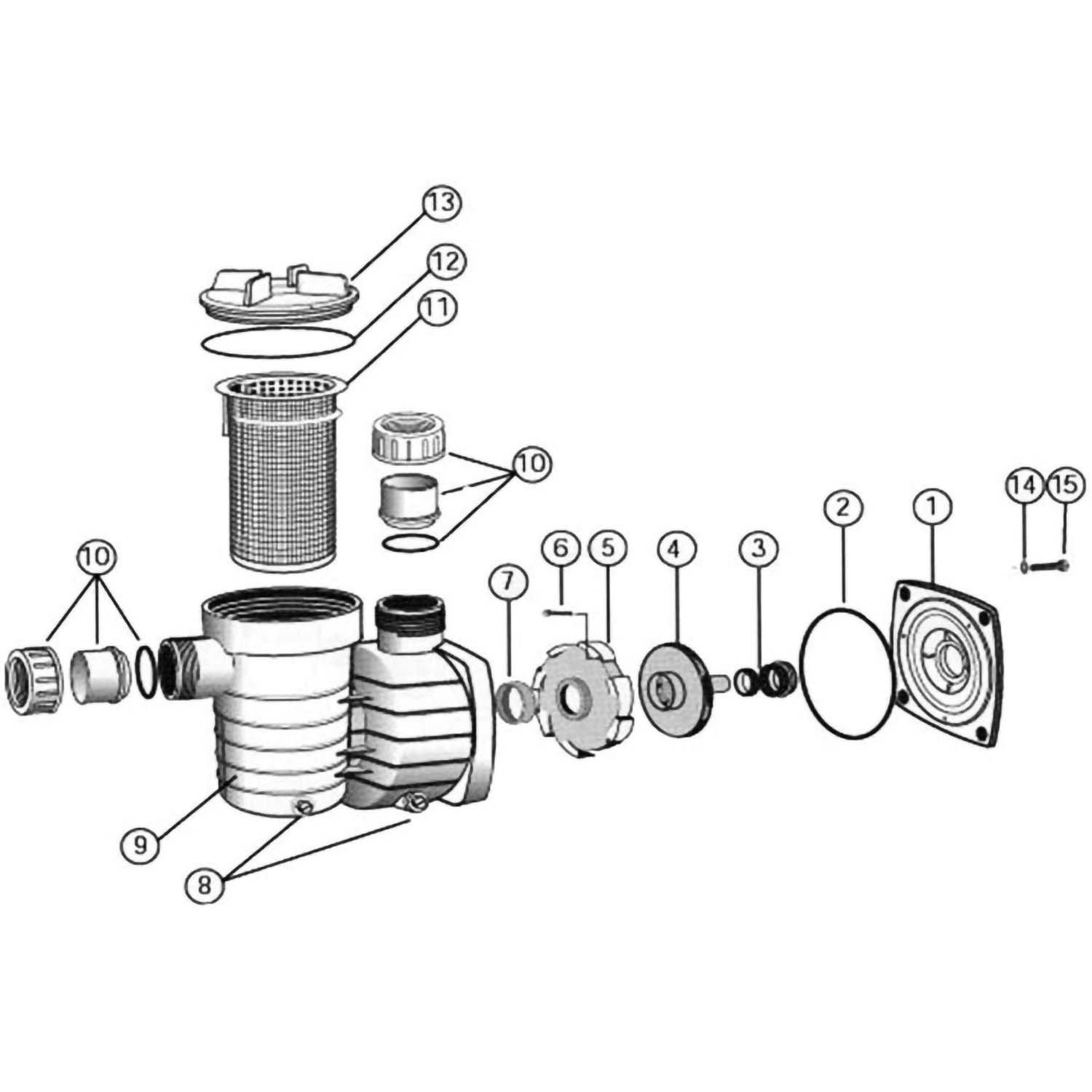 Waterco Aquamite Pump Parts