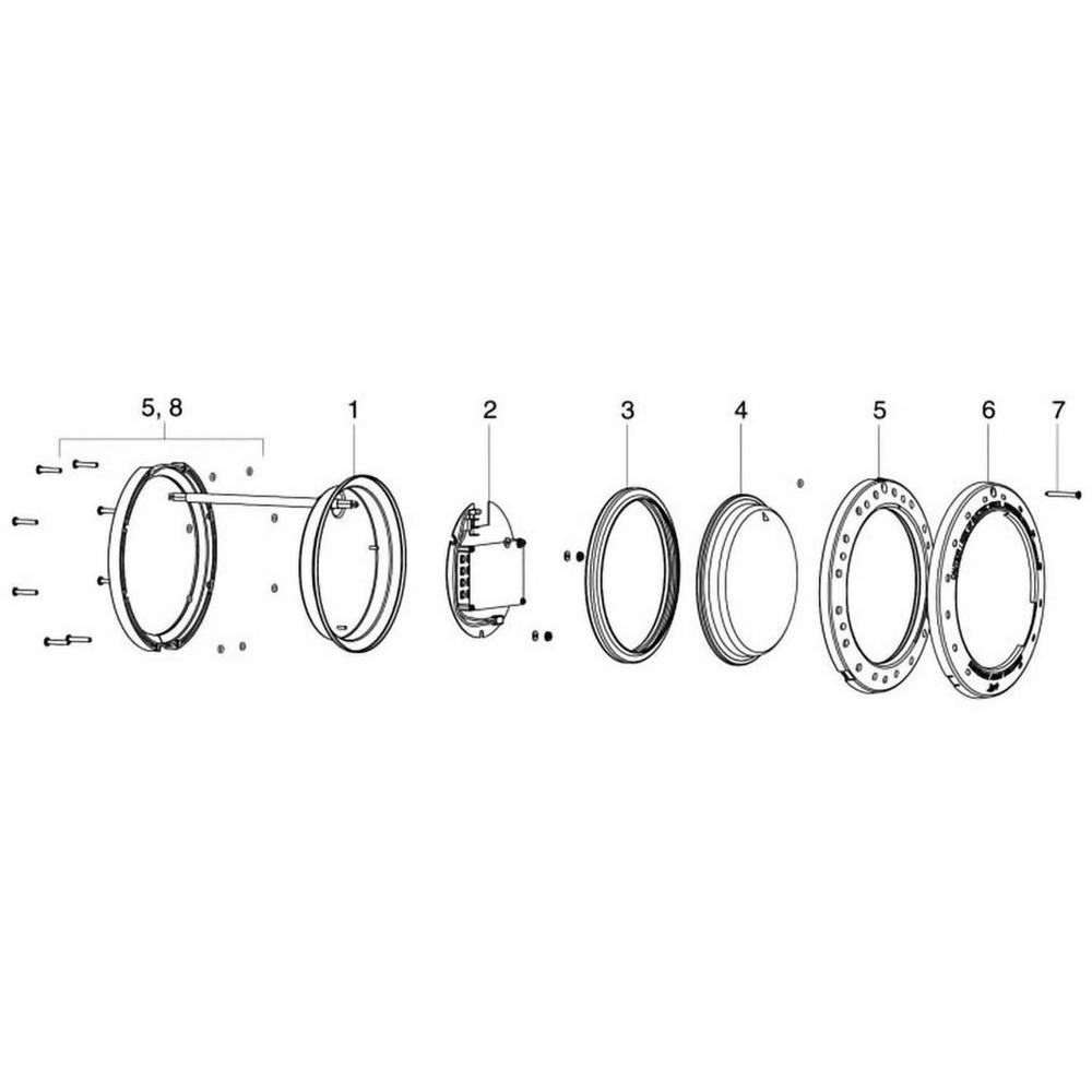 Jandy Large LED Colored Light Assembly Part List