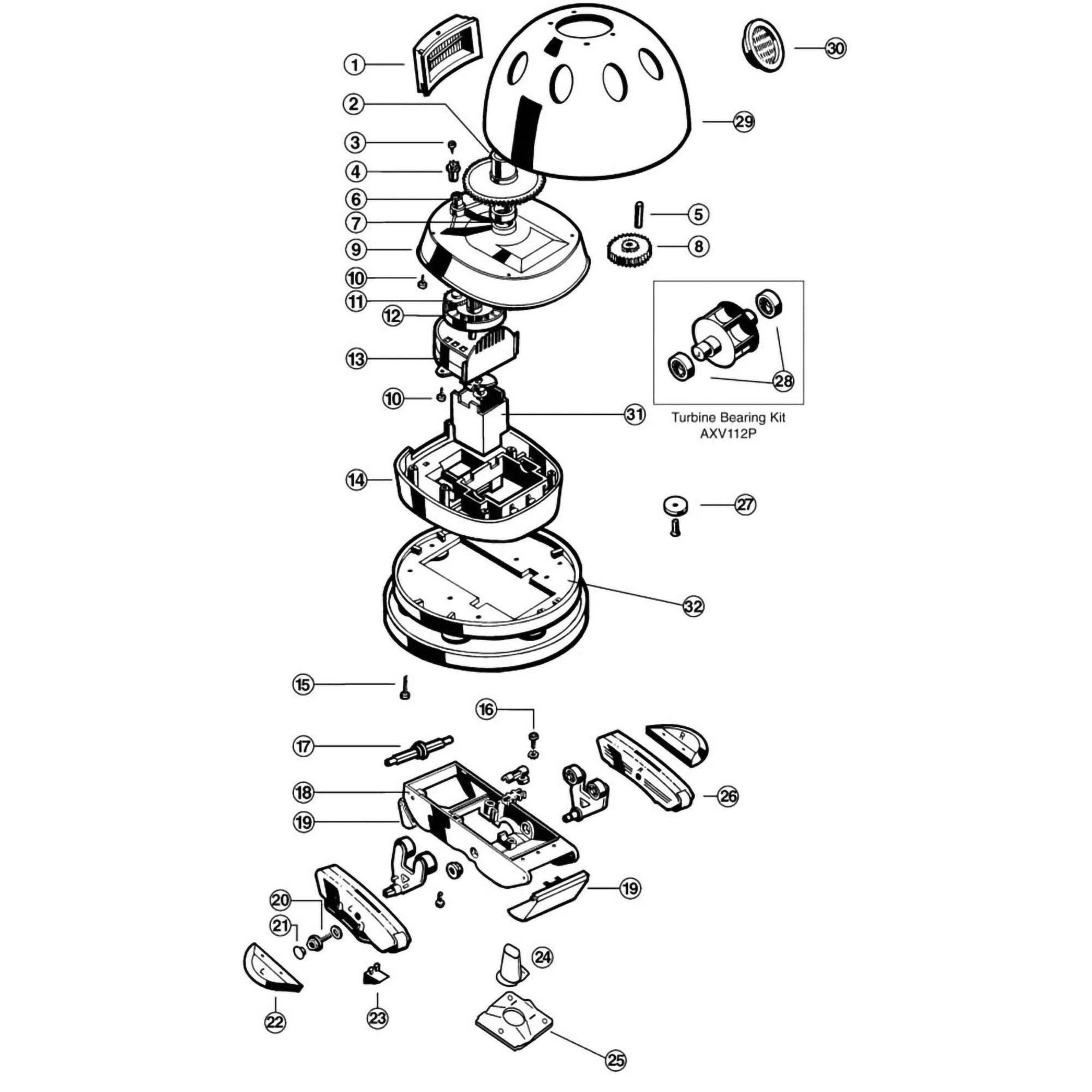 Hayward AquaDroid Elite Pool Cleaner Parts