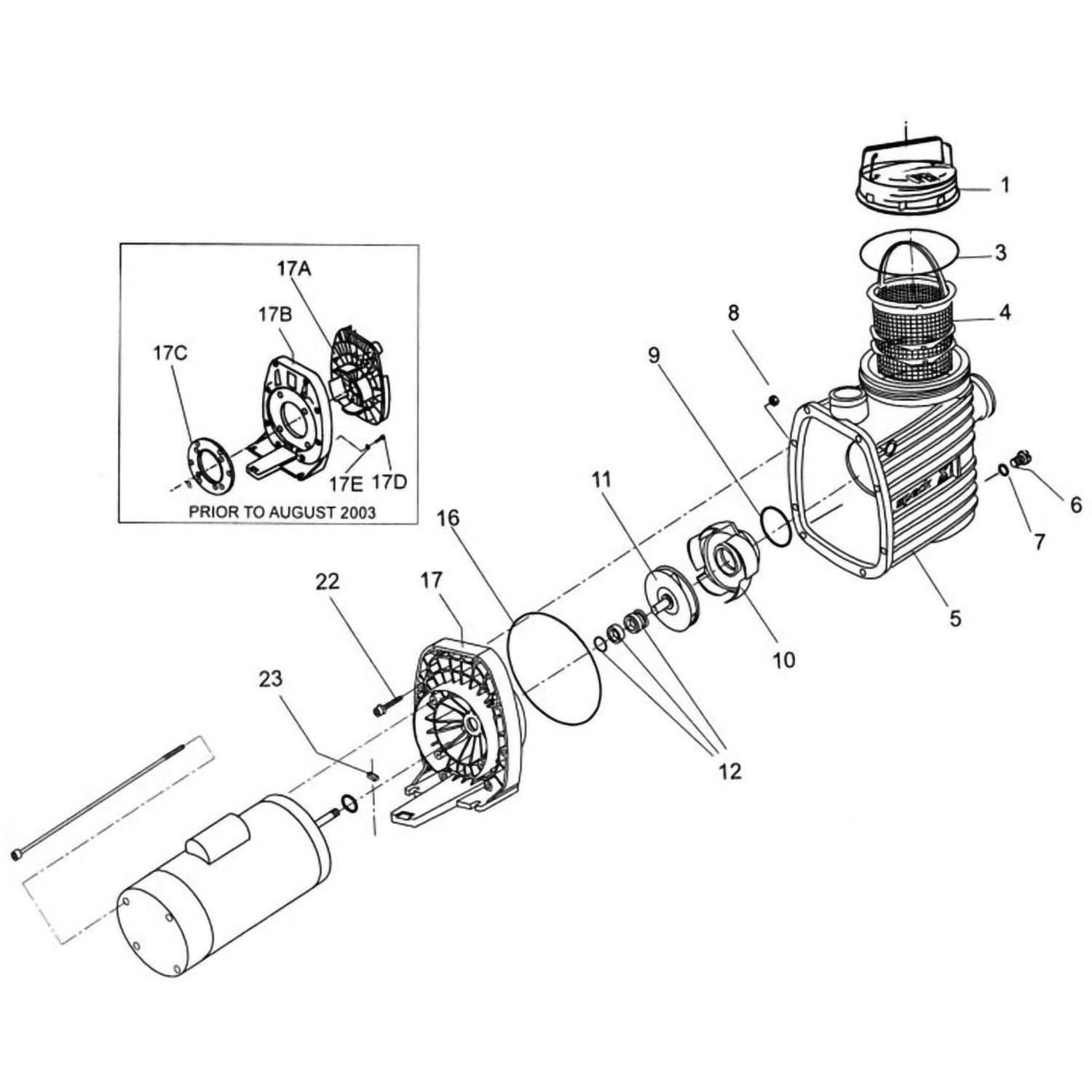 Speck E90 Pool Pump Parts