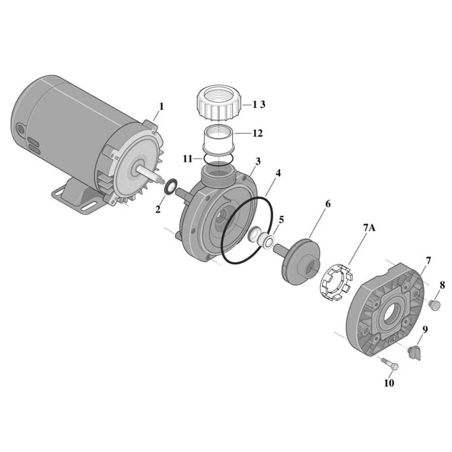 Sta-Rite JW Pump Part List