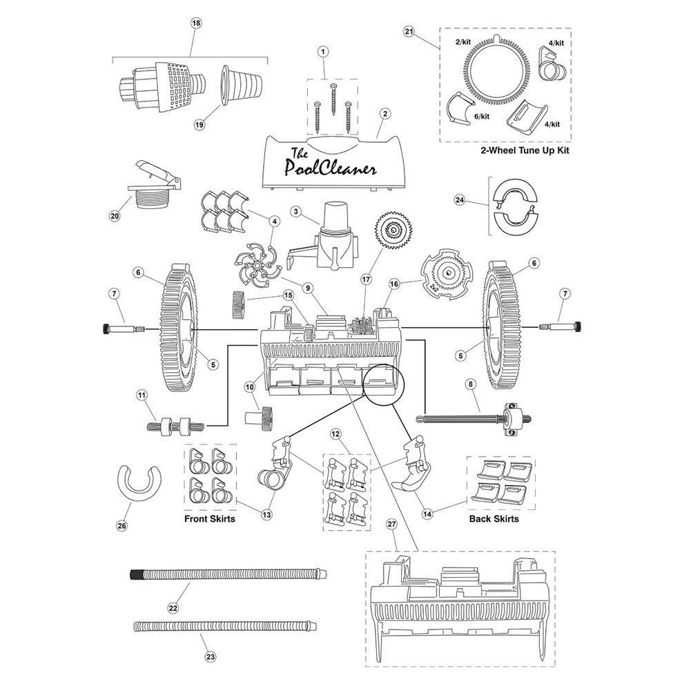 Hayward Poolvergnuegen The PoolCleaner Pool Cleaner Parts
