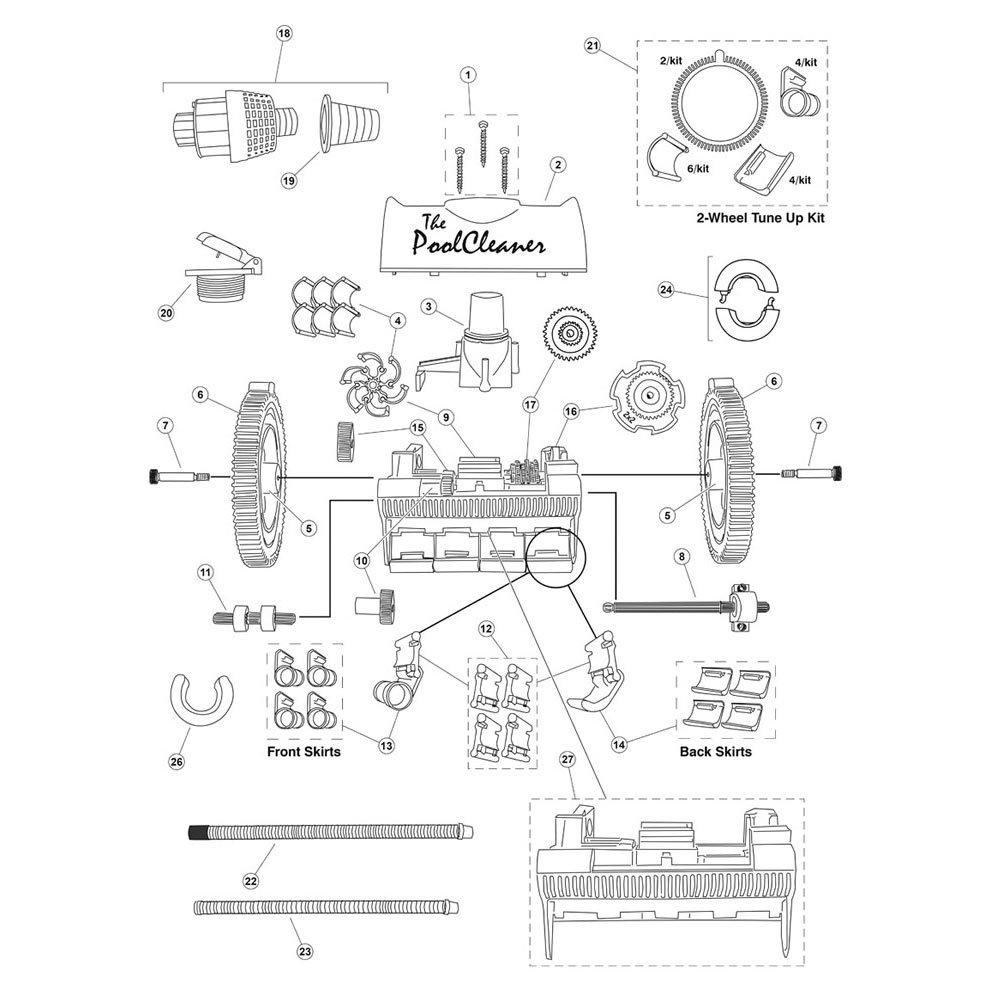 Poolvergnuegen The PoolCleaner Pool Cleaner Parts