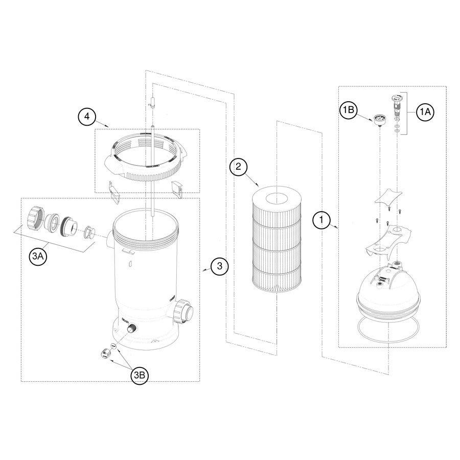 Jacuzzi JCF150 Pool Filter Parts Leslie