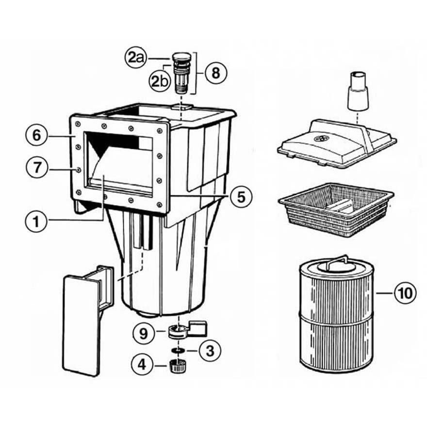 Hayward Skim Filter SF400 Pool Skimmer Parts