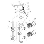 Slide Backwash Valve Sta-Rite Parts 1-1/2  2 WC212135D  WC212136D